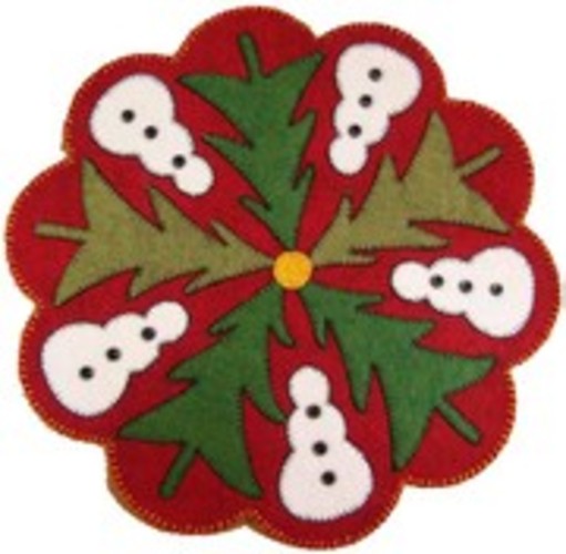 Wool Felt Kit MQS170 Simple Snowmen